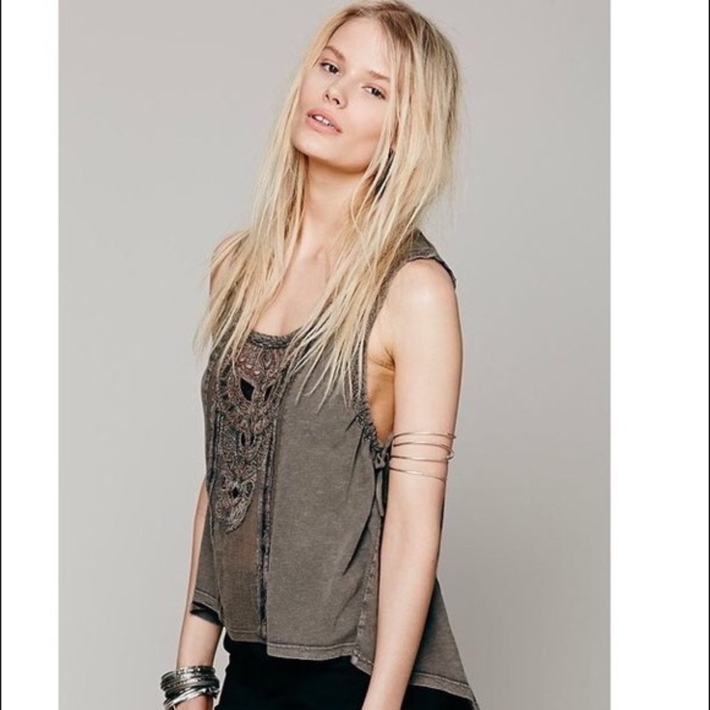 Free People Owl Patterned Top